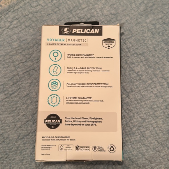 New Pelican iPhone 15 Pro case
Black holster with clear case - Picture 2 of 4